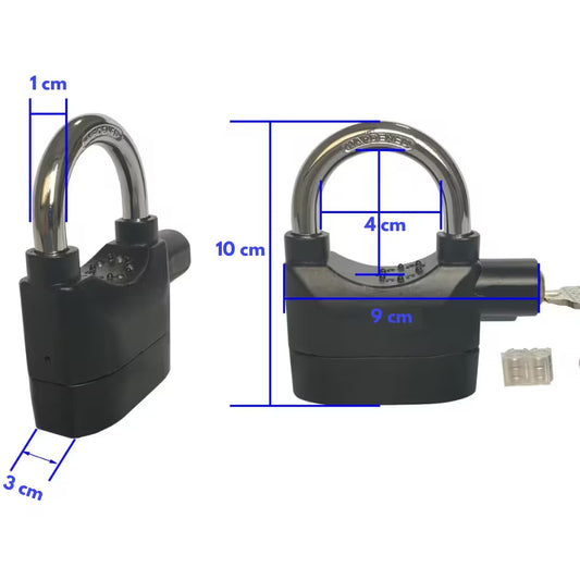 Candado Anti-Robo con Alarma 110dB